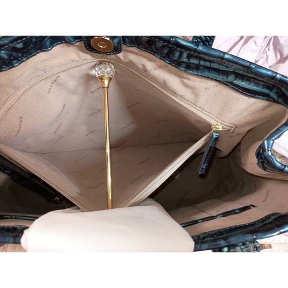 HTF NWT Brahmin Original "VERDIGRIS" Melbourne medium Julian - Picture 10 of 10